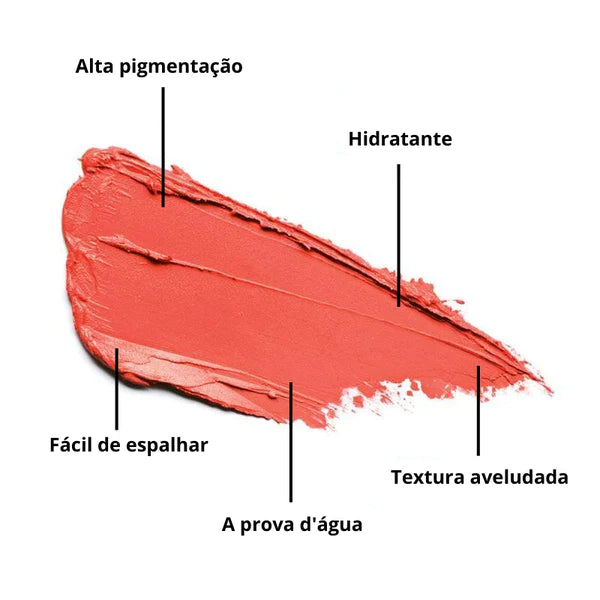 Blush em Bastão, Blush Stick Hidratante À Prova D'Água